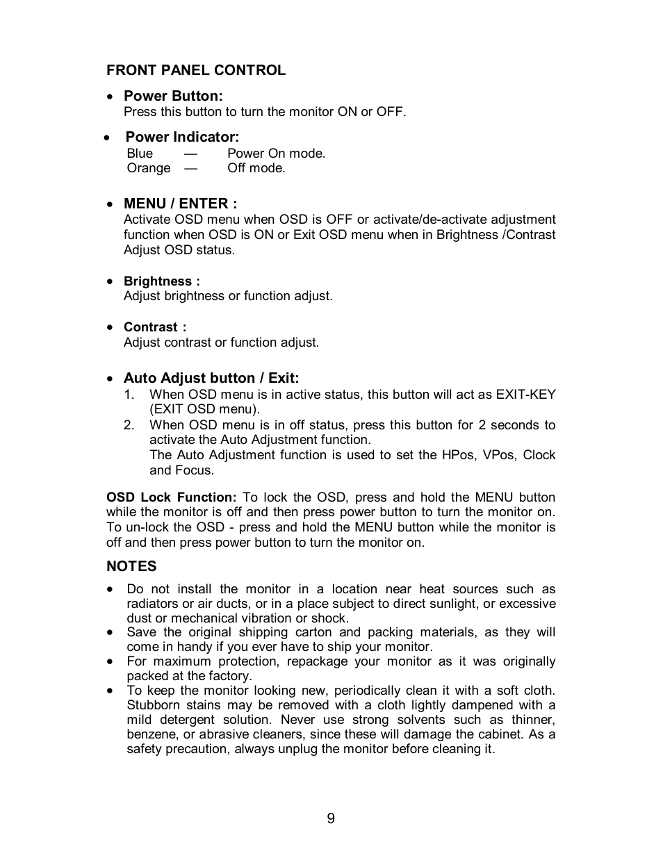AOC 712S User Manual | Page 10 / 20