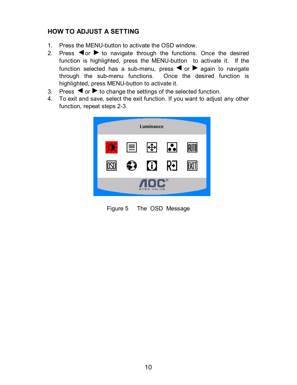 AOC 712S User Manual | Page 11 / 20