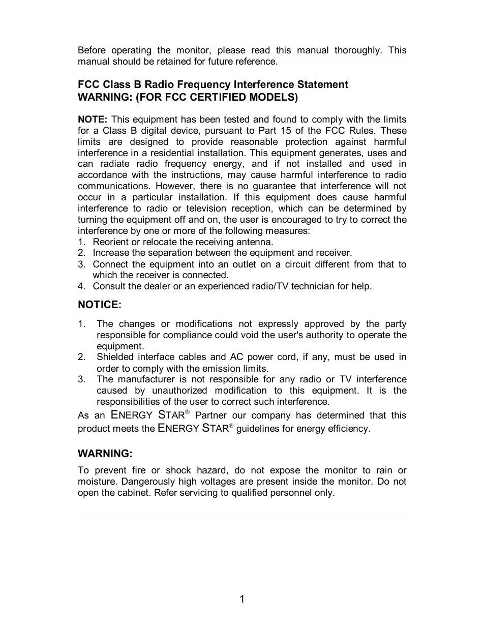 AOC 712S User Manual | Page 2 / 20