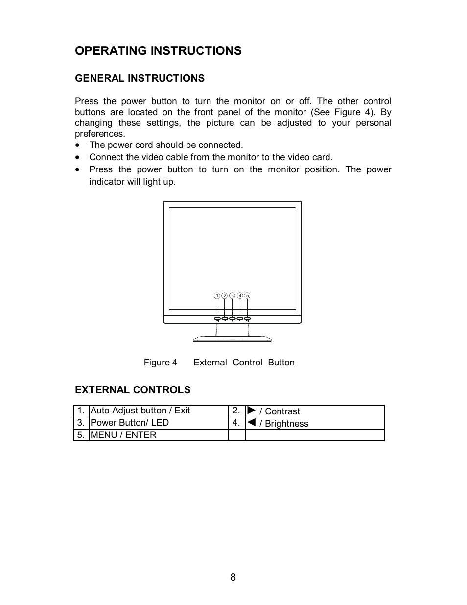 Operating instructions | AOC 712S User Manual | Page 9 / 20