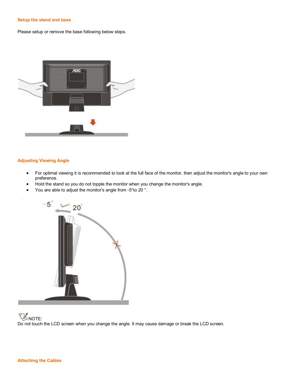 AOC 717Vwx User Manual | Page 4 / 22