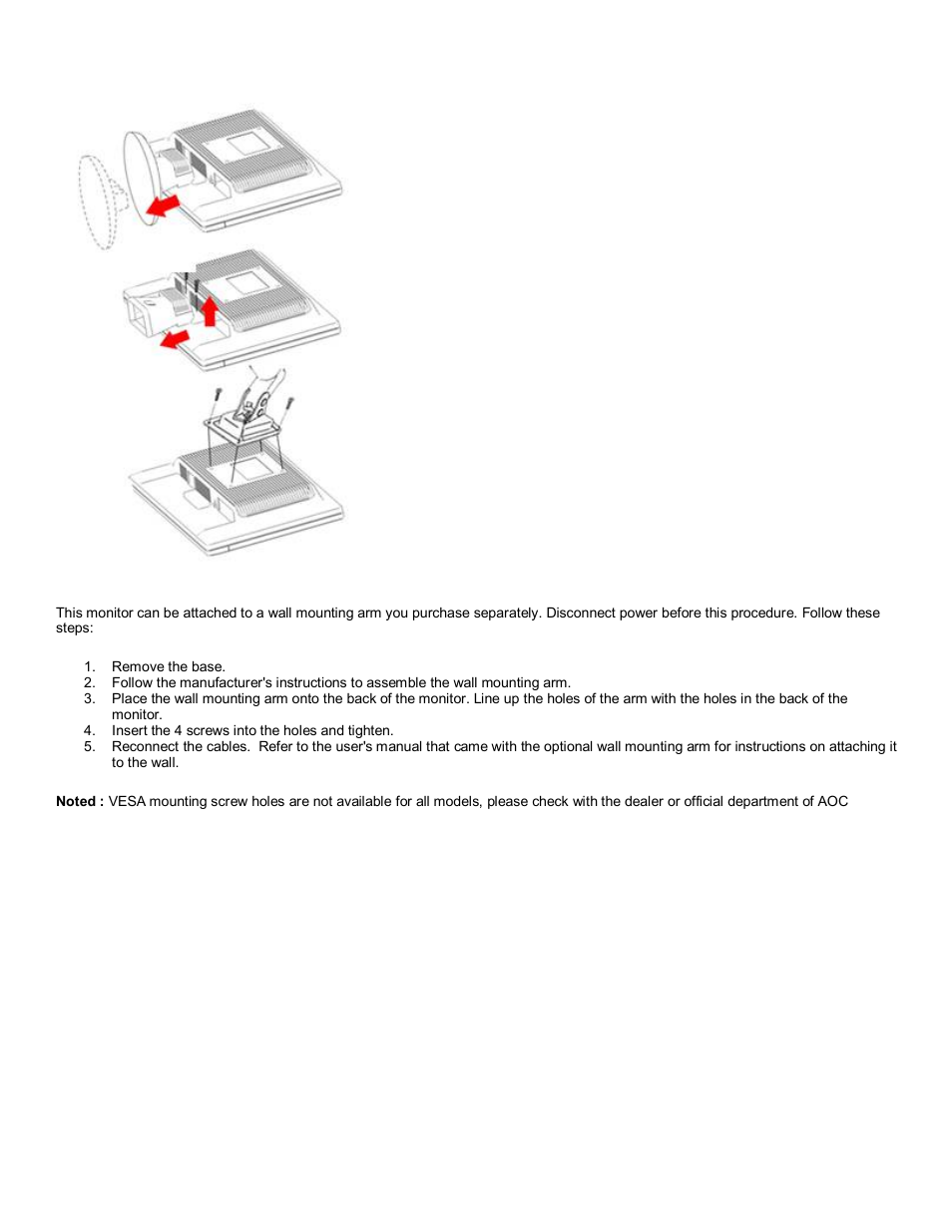 AOC 717Vwx User Manual | Page 6 / 22