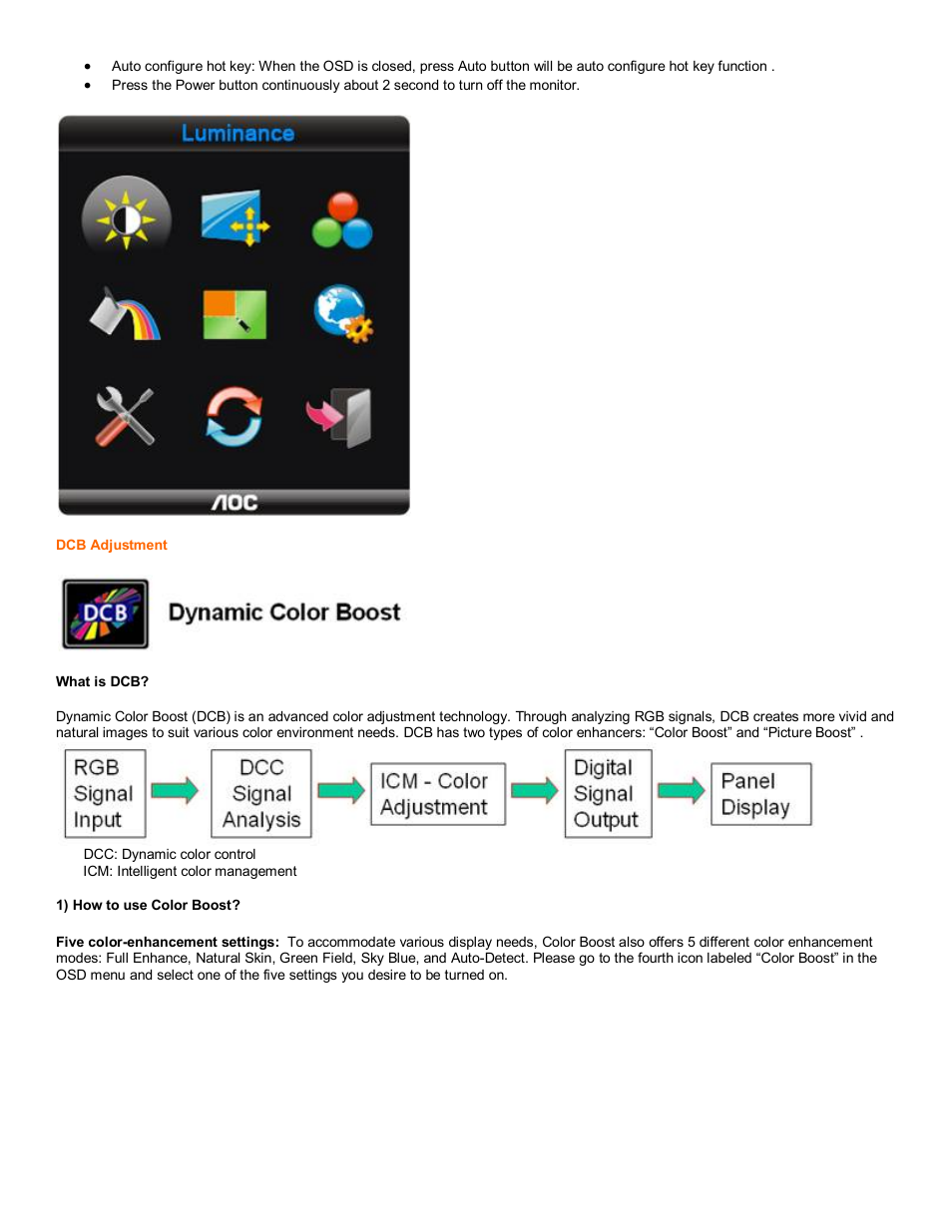 AOC 717Vwx User Manual | Page 8 / 22