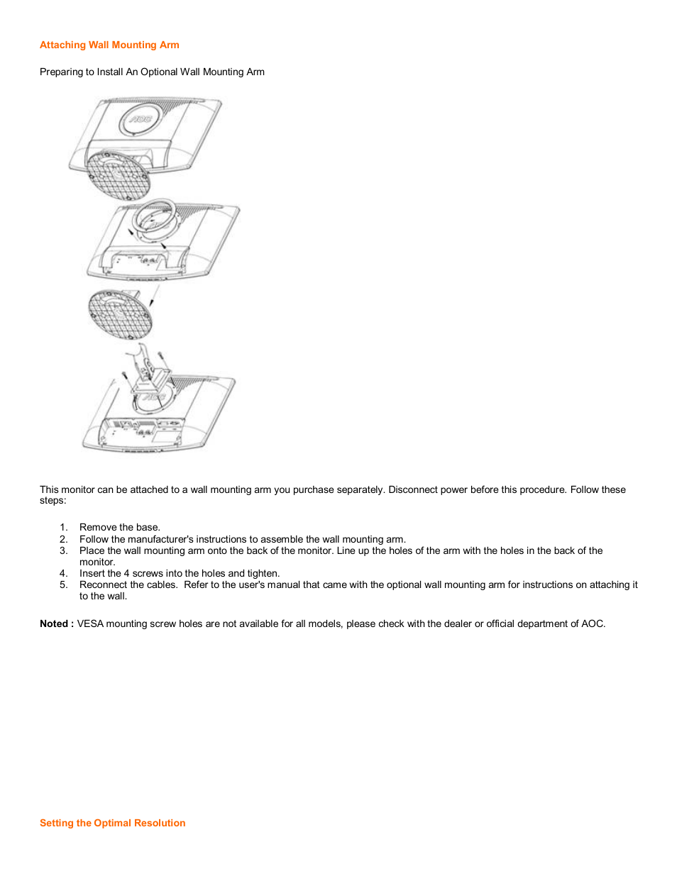 AOC 731Fw User Manual | Page 6 / 22