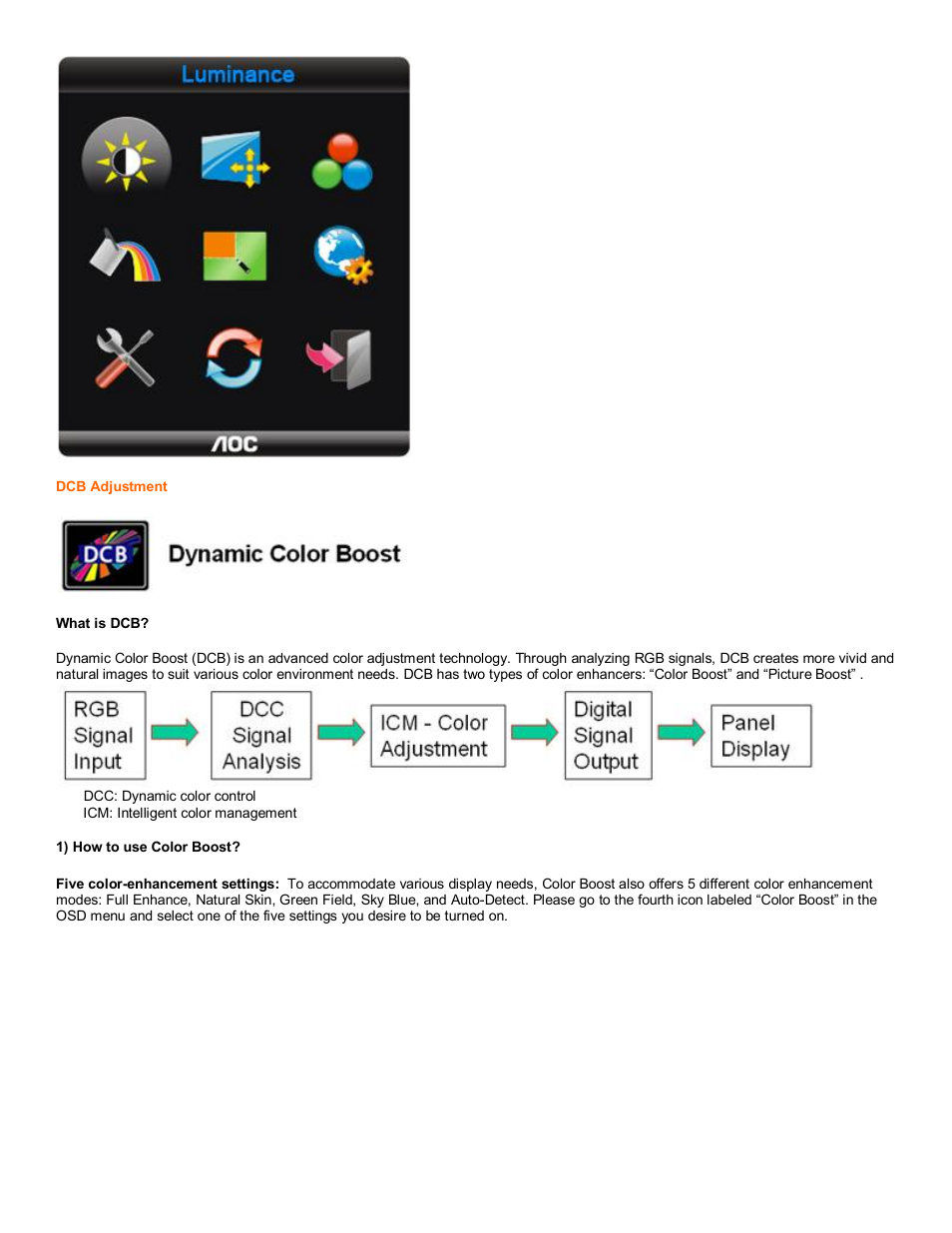 AOC 731Fw User Manual | Page 8 / 22