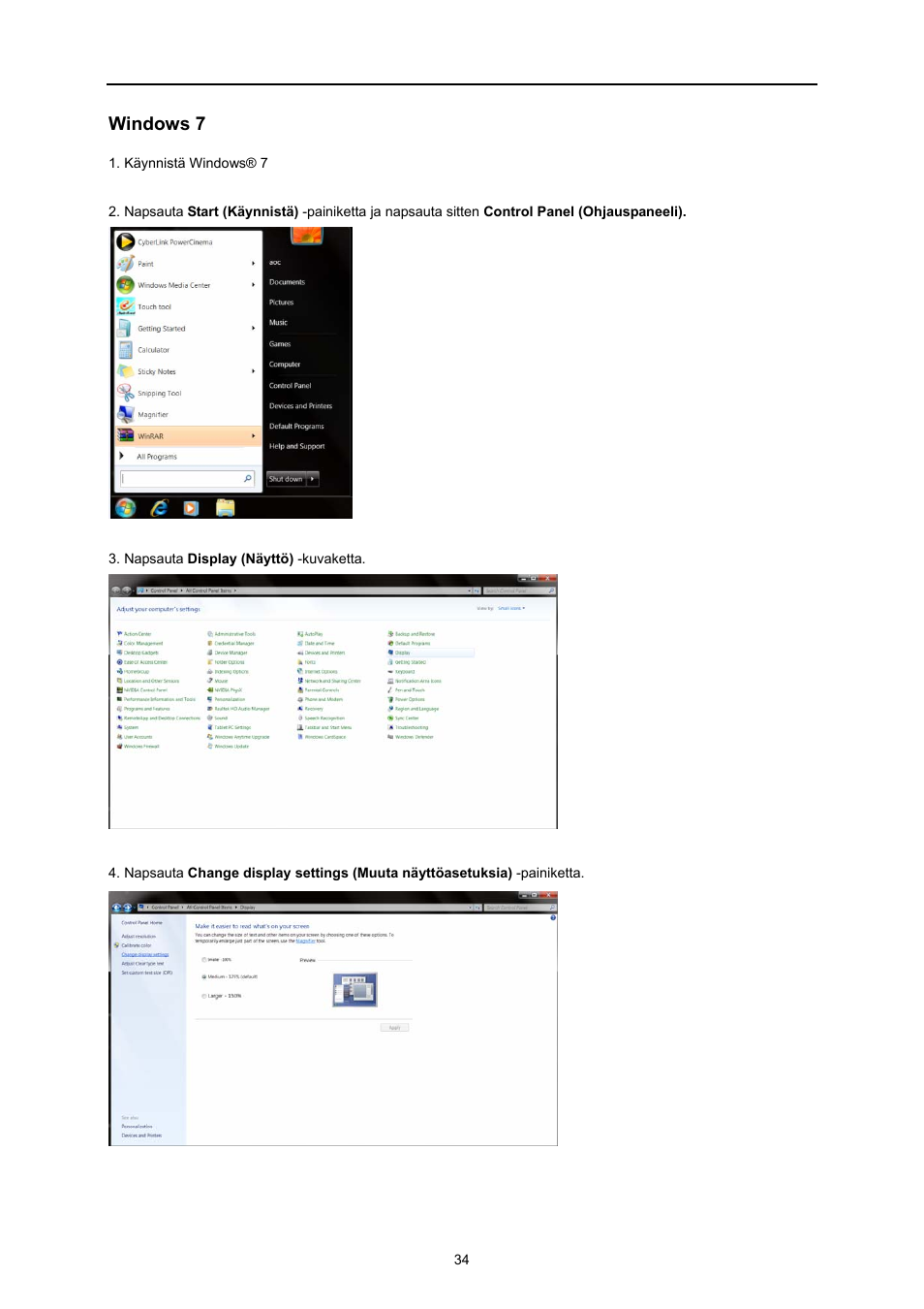 Windows 7 | AOC E719SD User Manual | Page 34 / 60