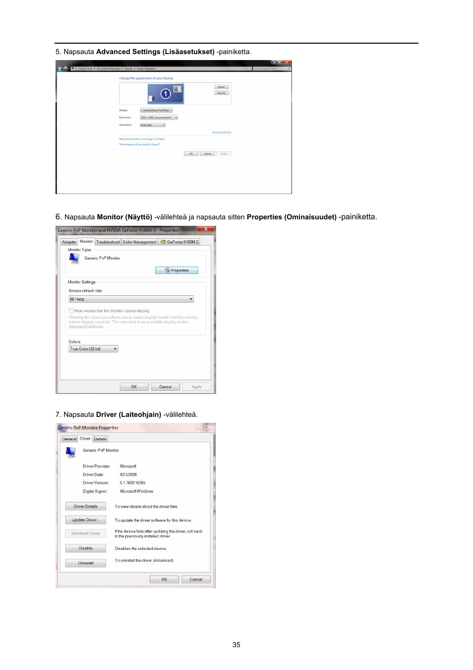 AOC E719SD User Manual | Page 35 / 60