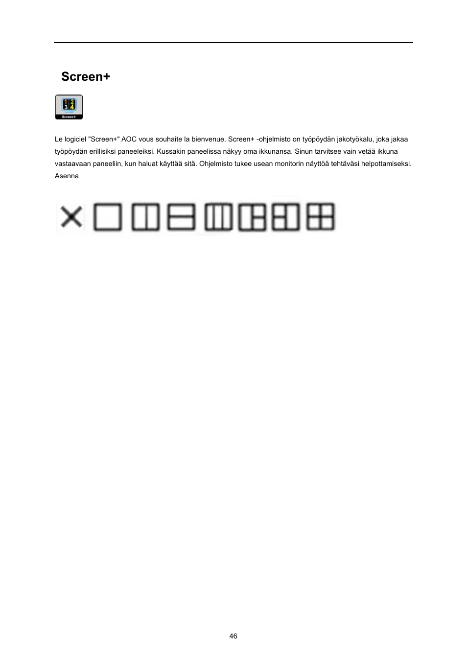 Screen | AOC E719SD User Manual | Page 46 / 60