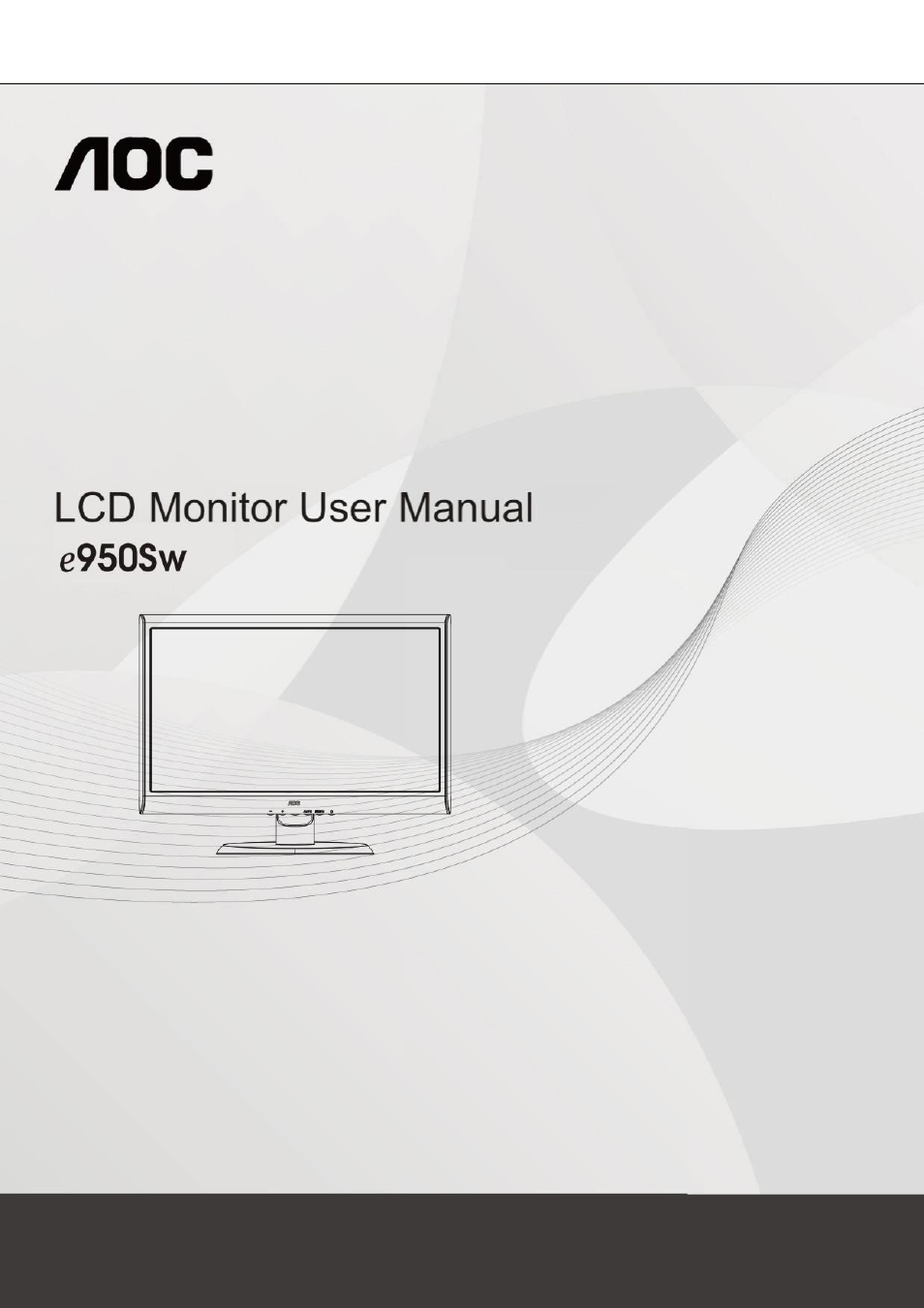 AOC e950Sw User Manual | 61 pages