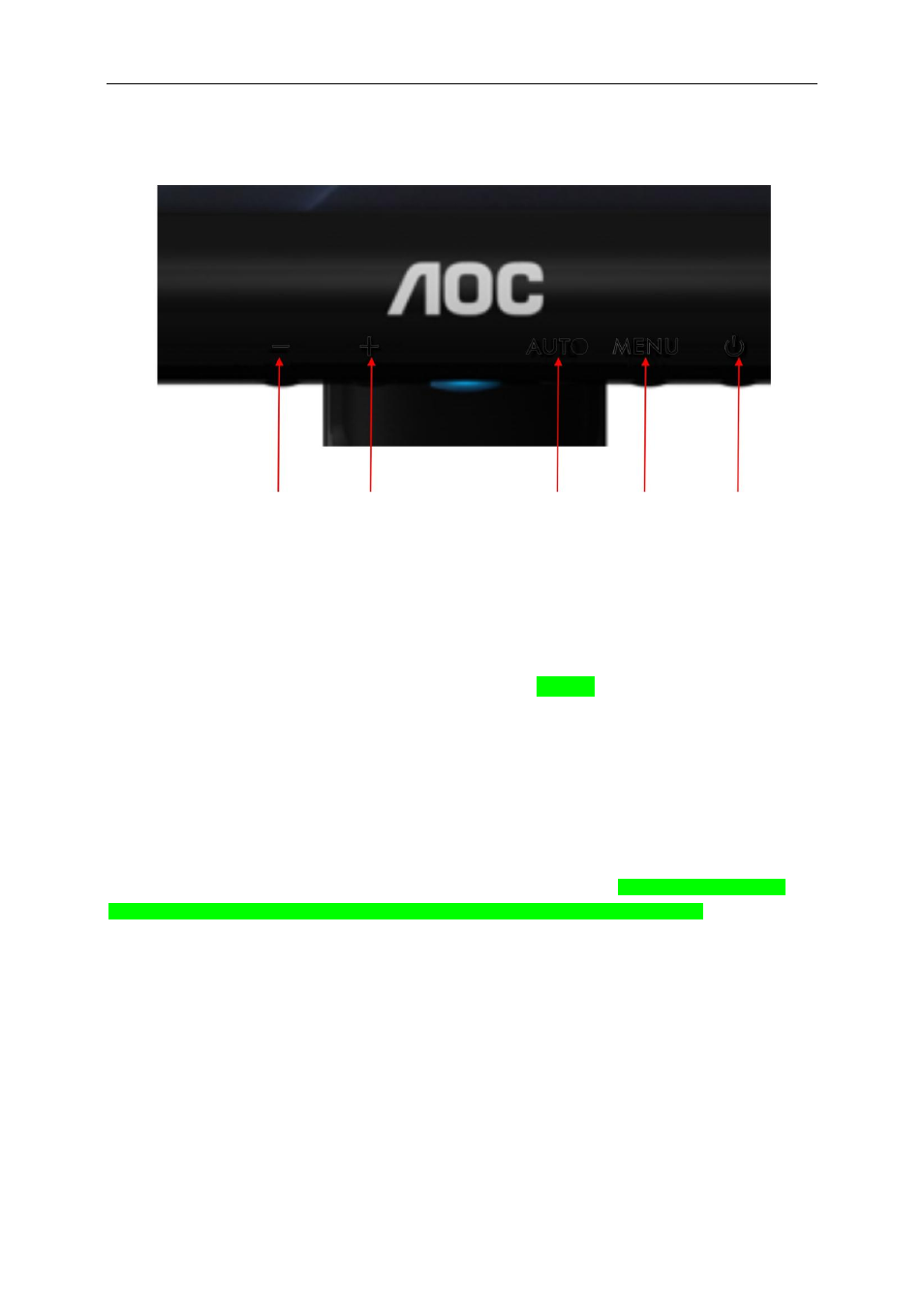 Hotkeys | AOC e950Sw User Manual | Page 18 / 61
