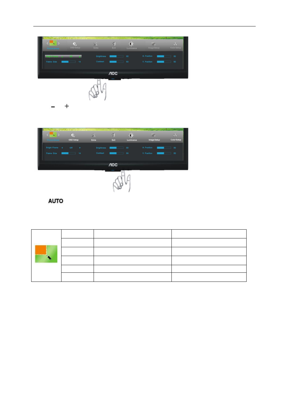 AOC e950Sw User Manual | Page 28 / 61