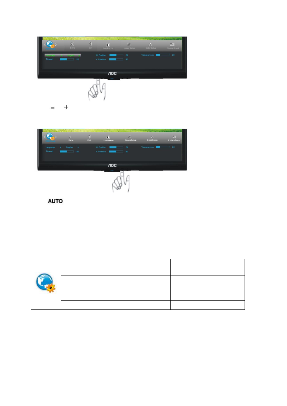 AOC e950Sw User Manual | Page 30 / 61