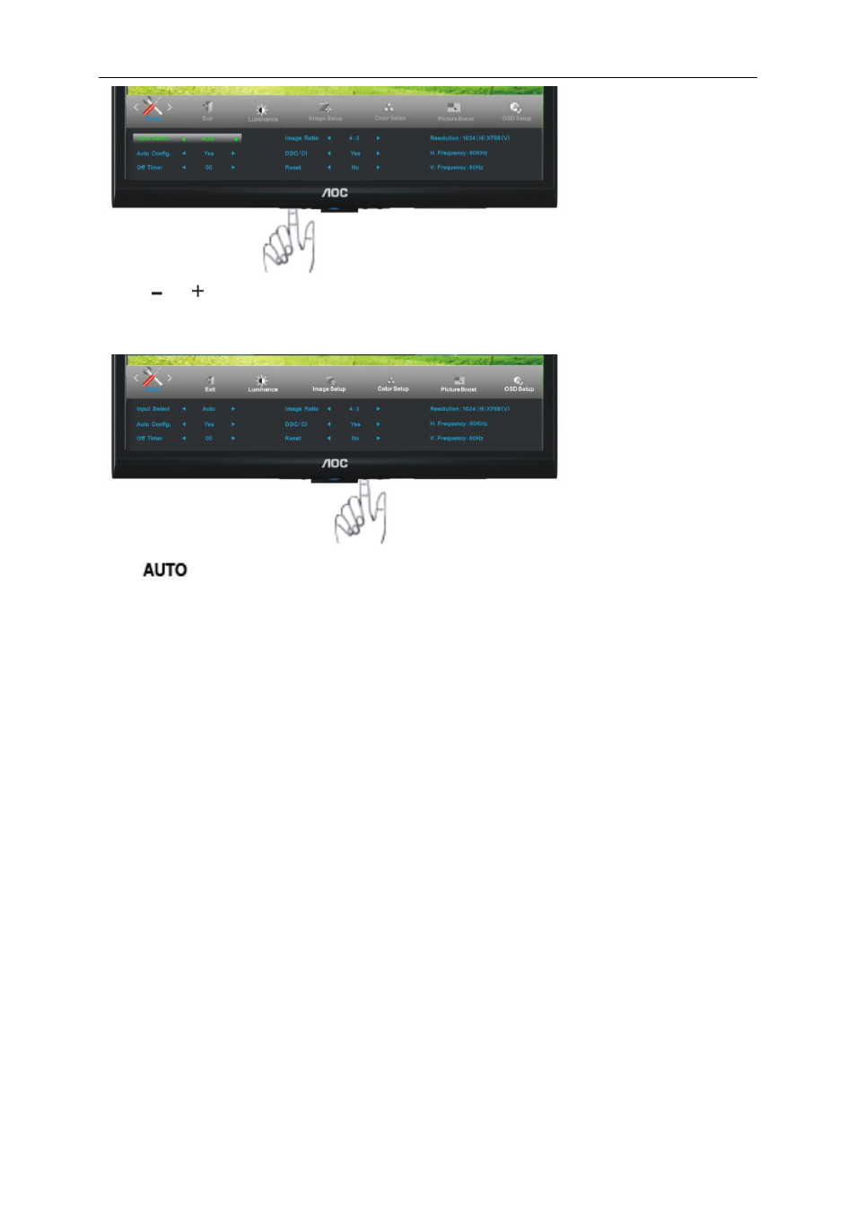 AOC e950Sw User Manual | Page 32 / 61