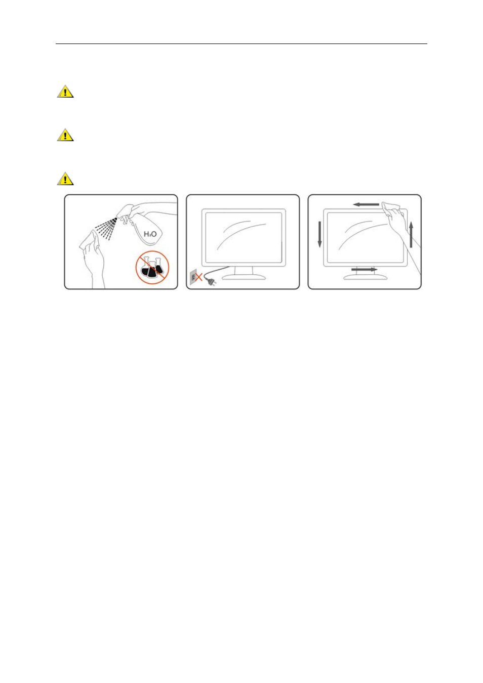 Cleaning | AOC e950Sw User Manual | Page 7 / 61