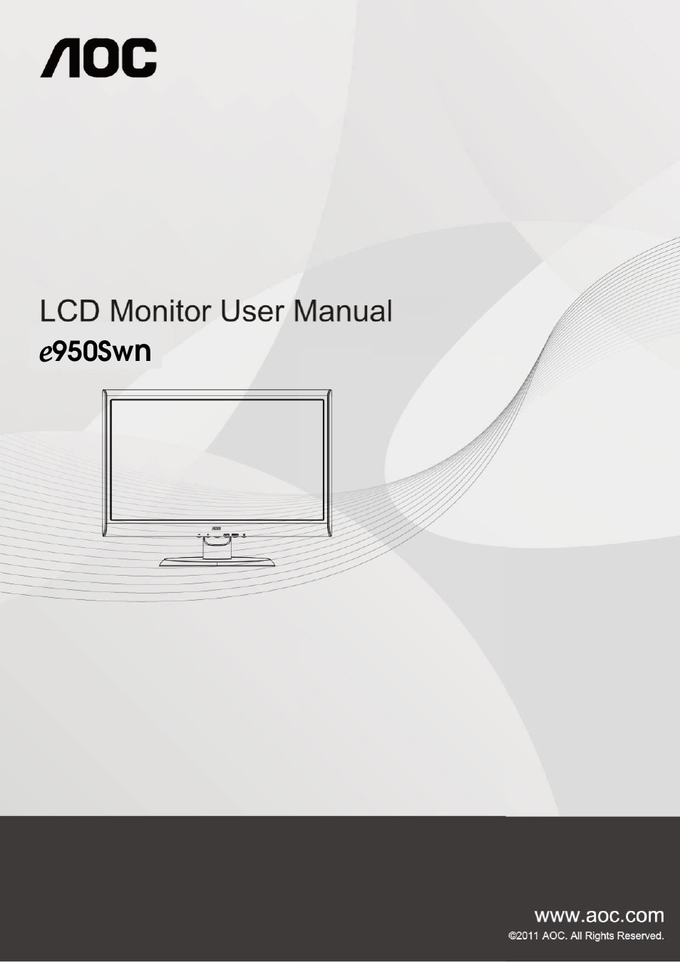 AOC e950Swn User Manual | 61 pages