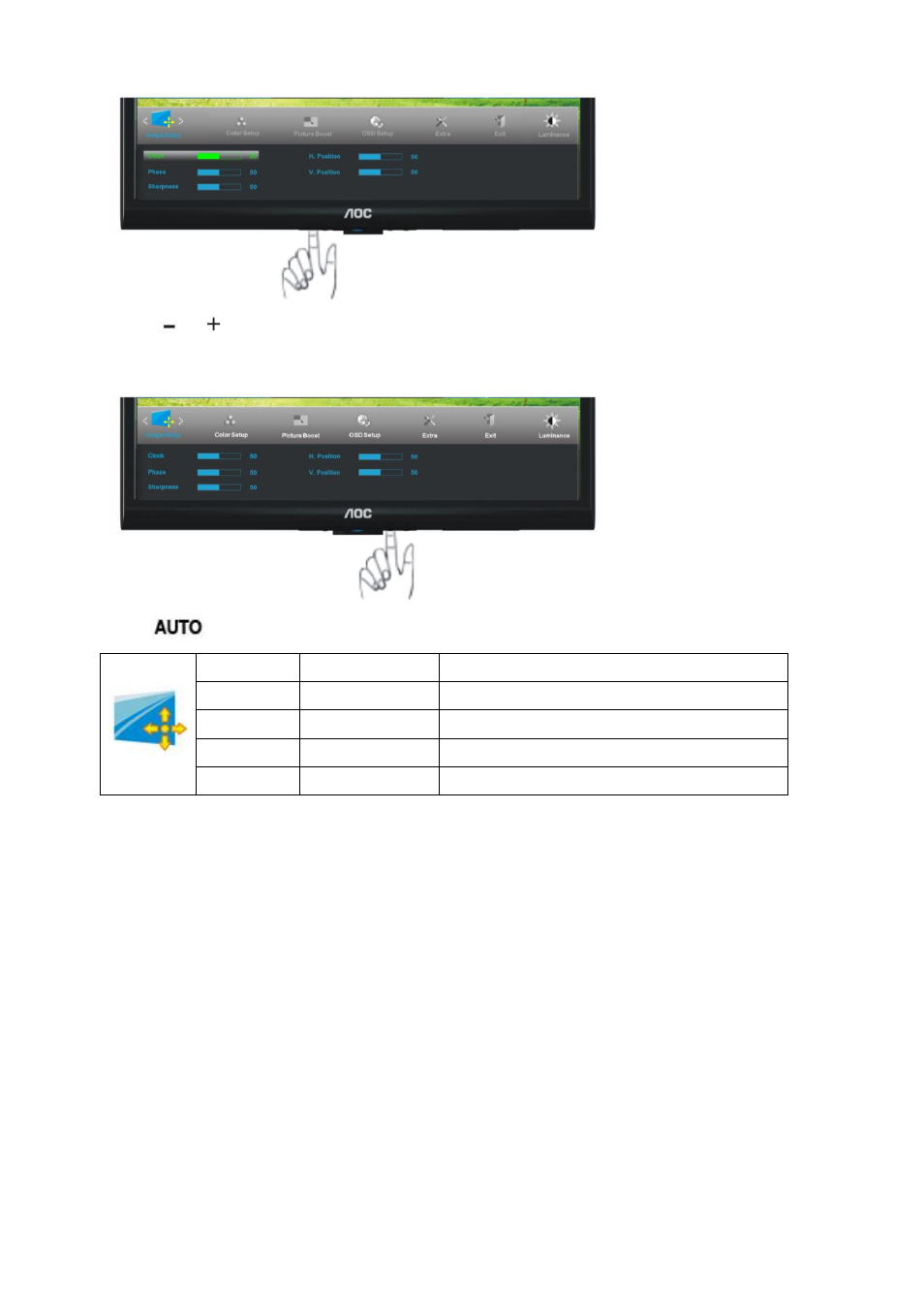 AOC e950Swn User Manual | Page 24 / 61