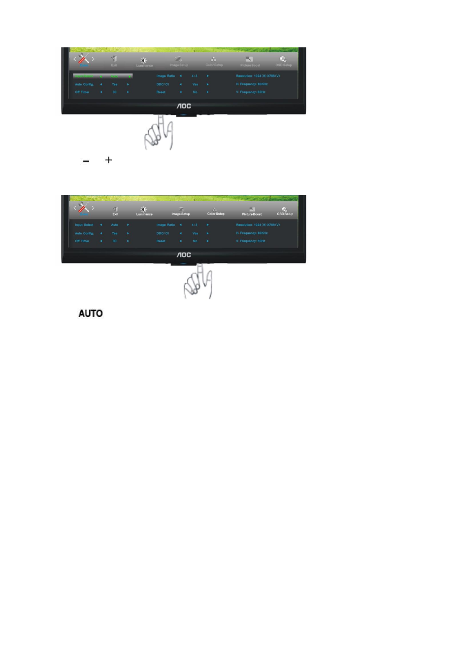 AOC e950Swn User Manual | Page 32 / 61