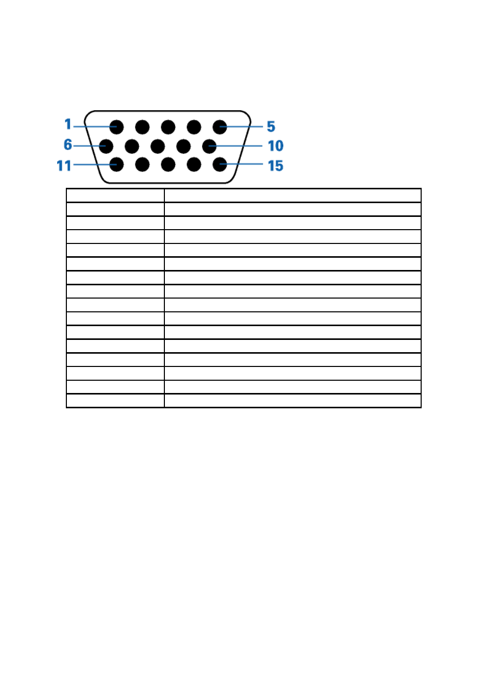 Pin assignments | AOC e950Swn User Manual | Page 53 / 61