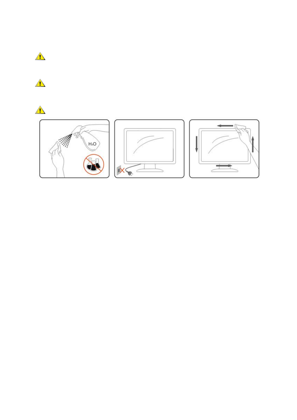 Cleaning | AOC e950Swn User Manual | Page 7 / 61