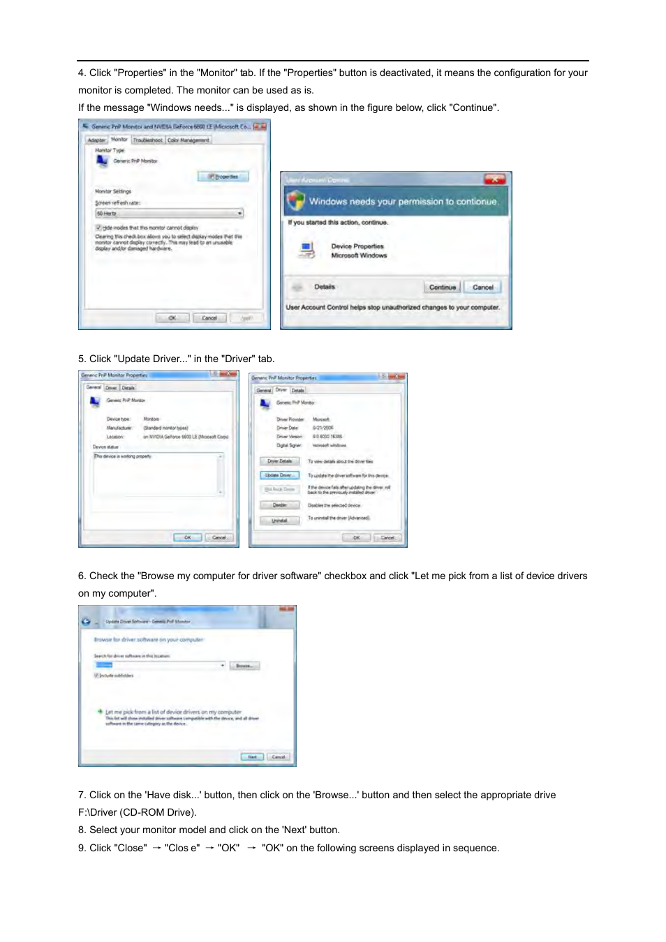 AOC e960Sda User Manual | Page 40 / 61