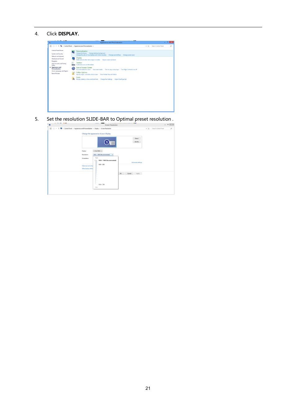 AOC e960Srda User Manual | Page 21 / 69