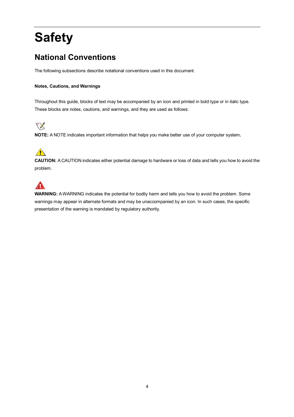 Safety, National conventions | AOC e960Srda User Manual | Page 4 / 69