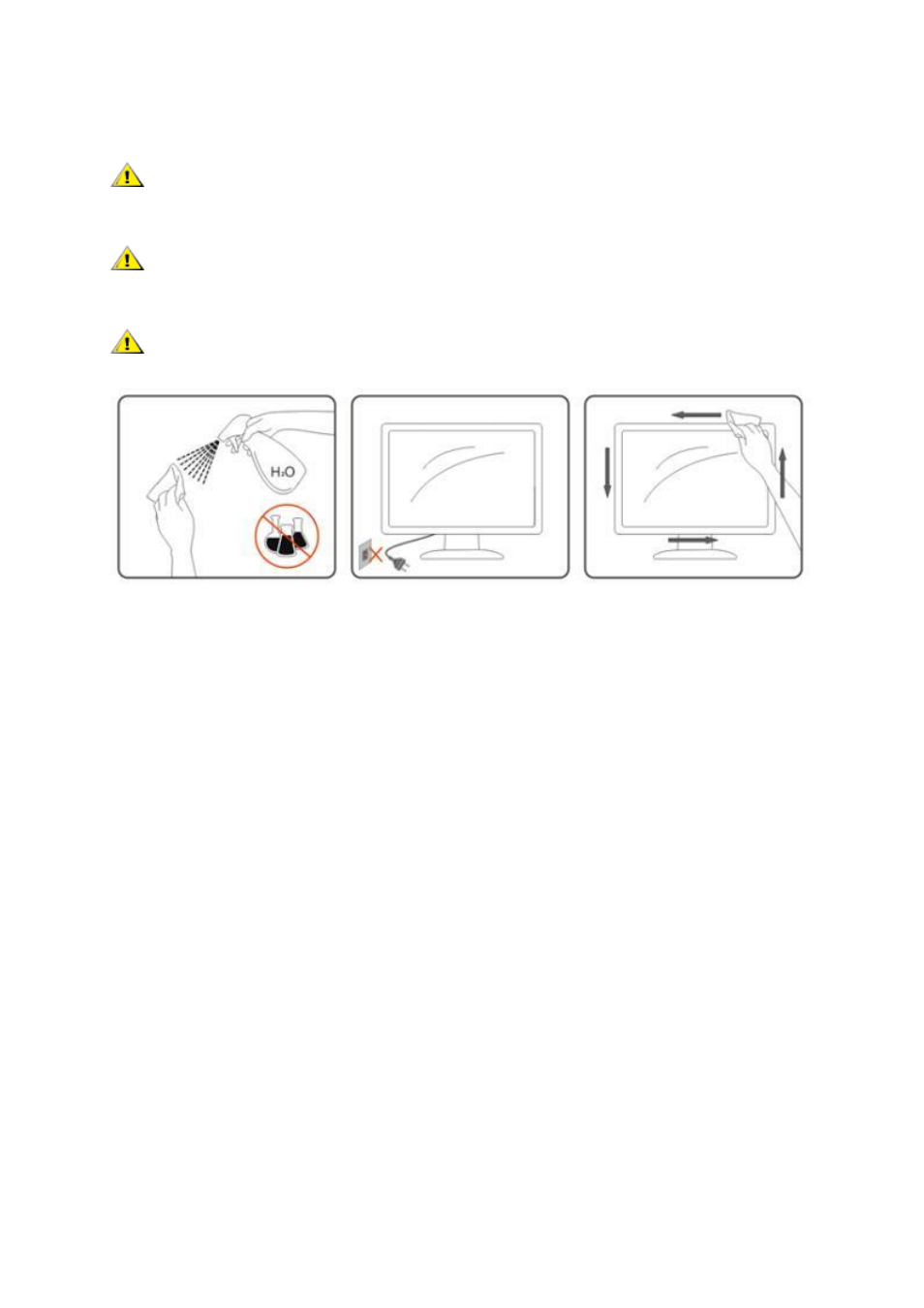 Cleaning | AOC e970Swn User Manual | Page 6 / 48