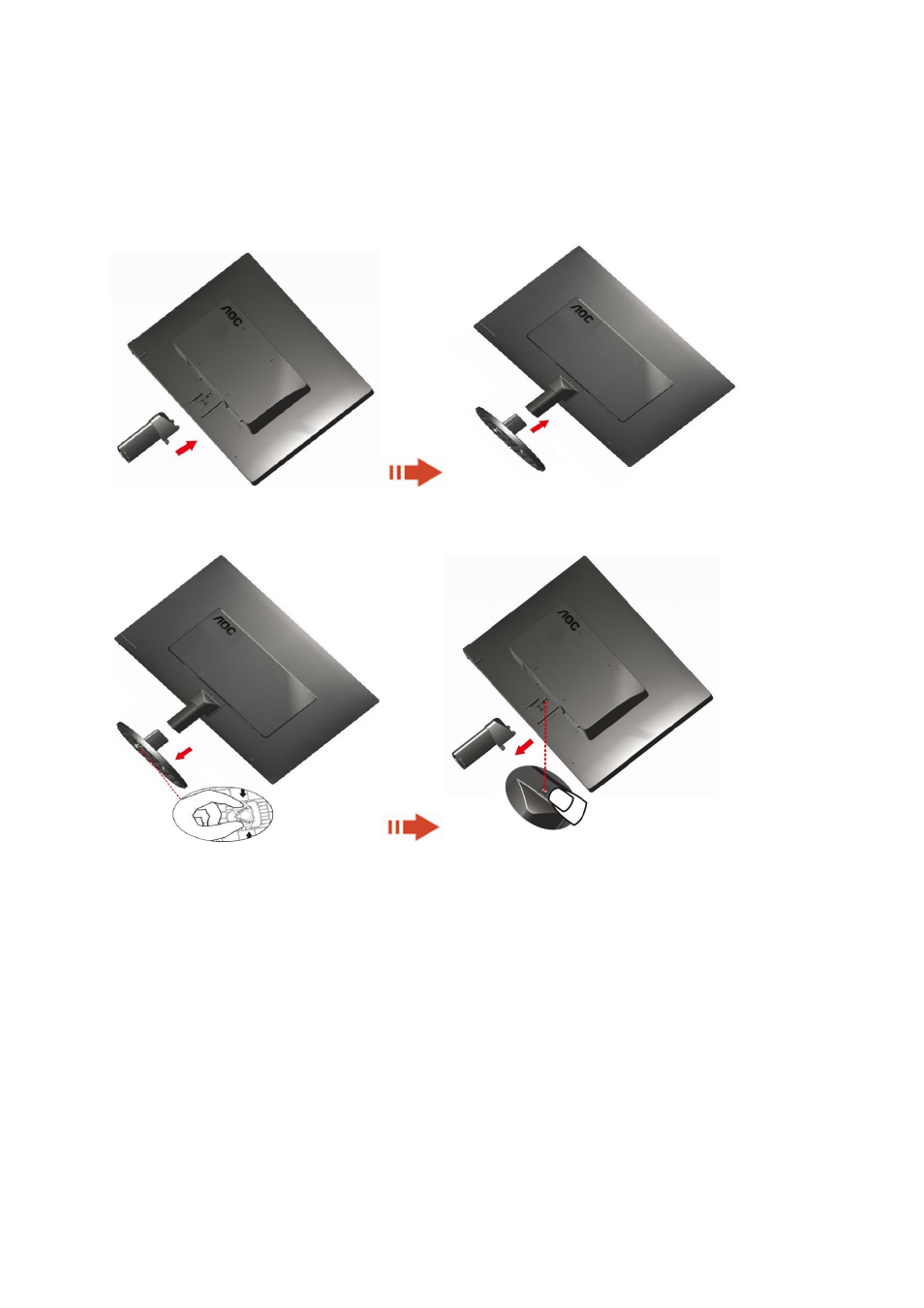 Setup stand | AOC e970Swn User Manual | Page 9 / 48