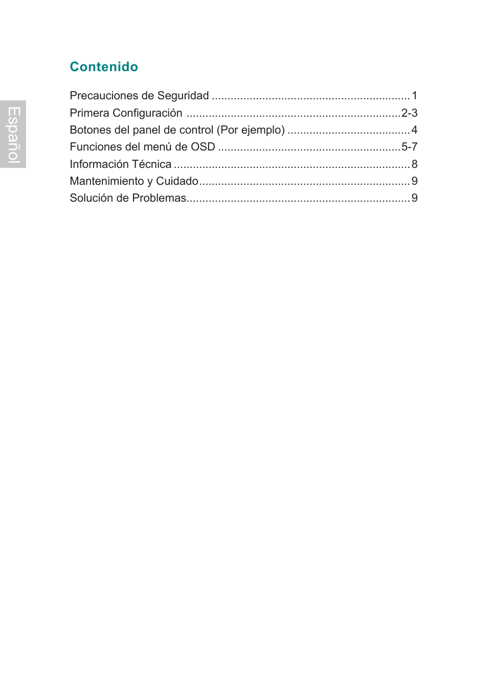 Español | AOC 2019Vwa1 User Manual | Page 26 / 47