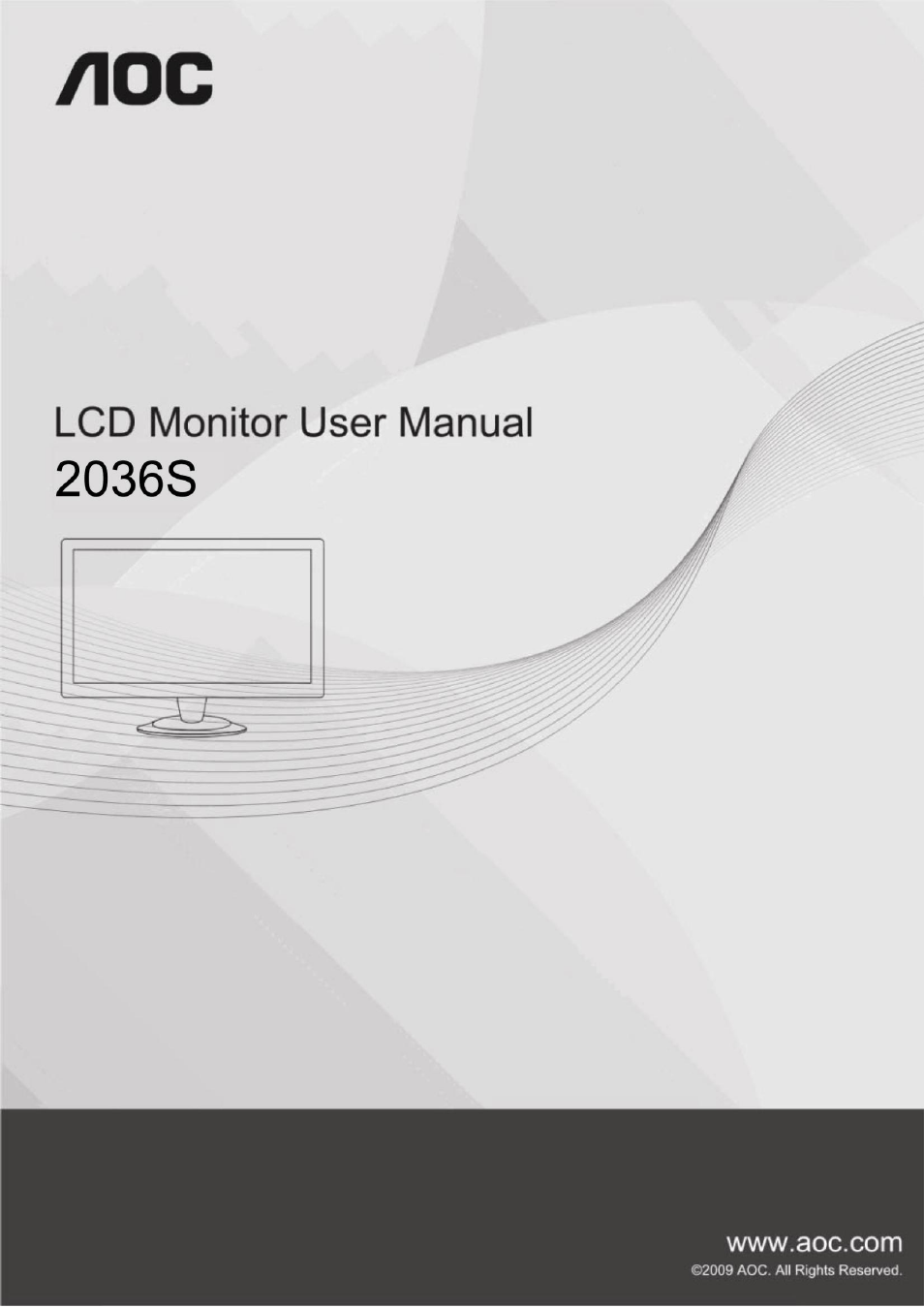 AOC 2036S User Manual | 56 pages