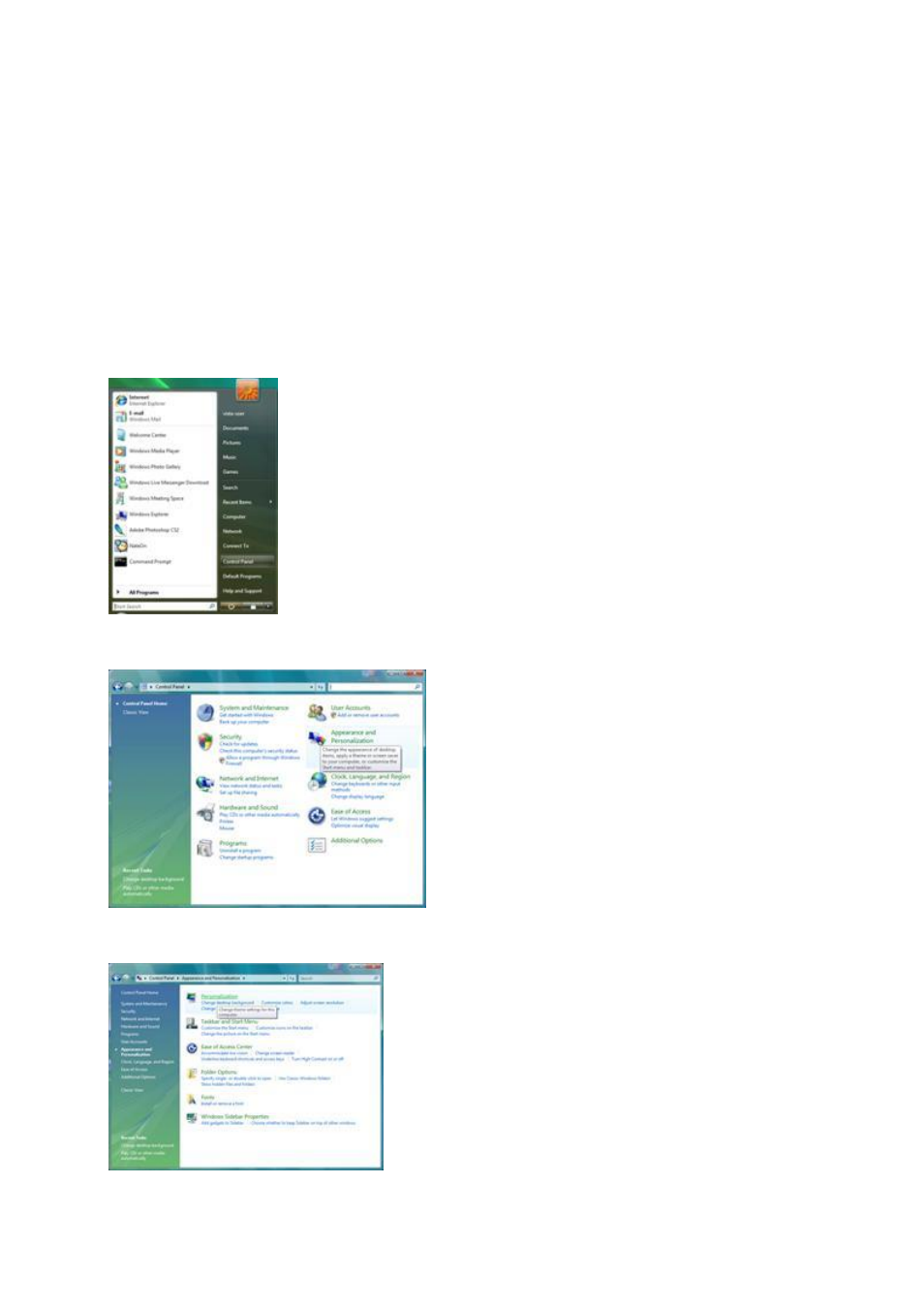 Adjusting, Setting optimal resolution, Windows vista | AOC 2036S User Manual | Page 15 / 56