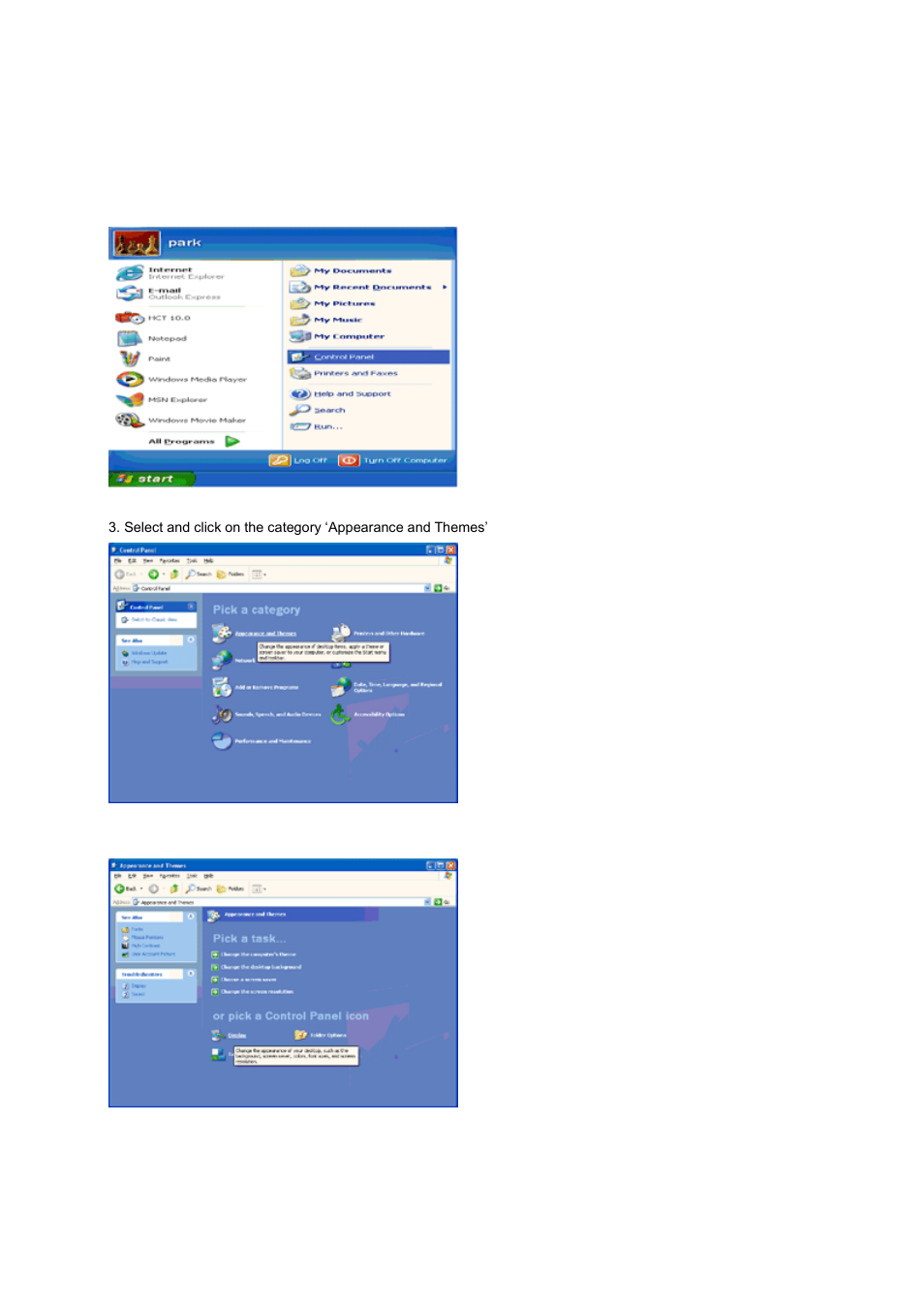 Windows xp | AOC 2036S User Manual | Page 38 / 56