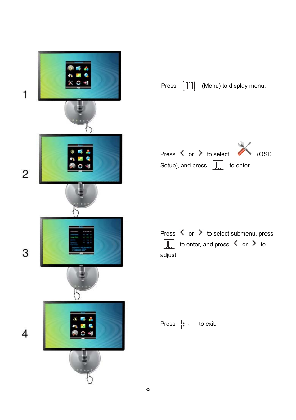 Extra | AOC e2043f User Manual | Page 32 / 64