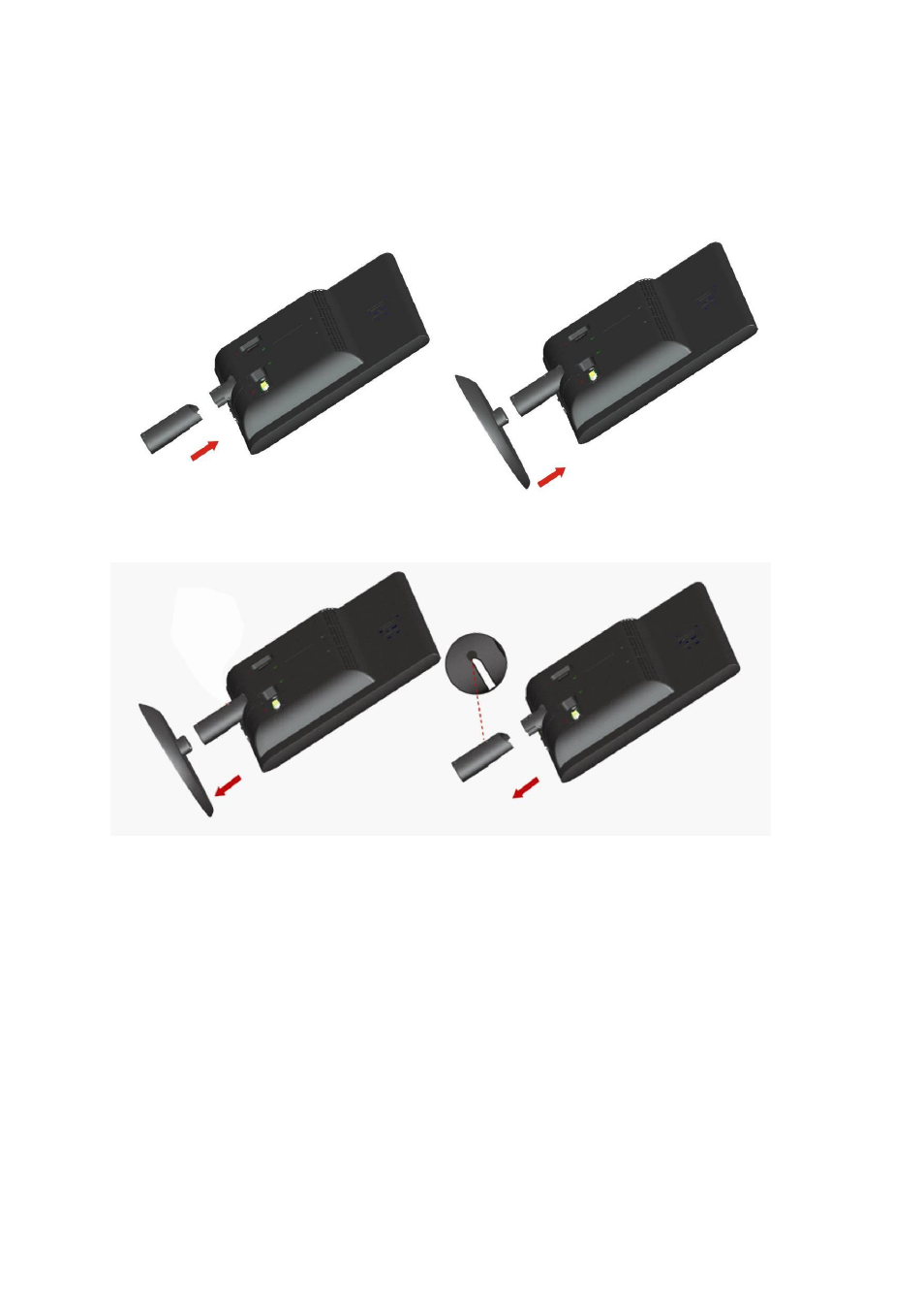 Setup stand & base | AOC e2050Swd User Manual | Page 10 / 65