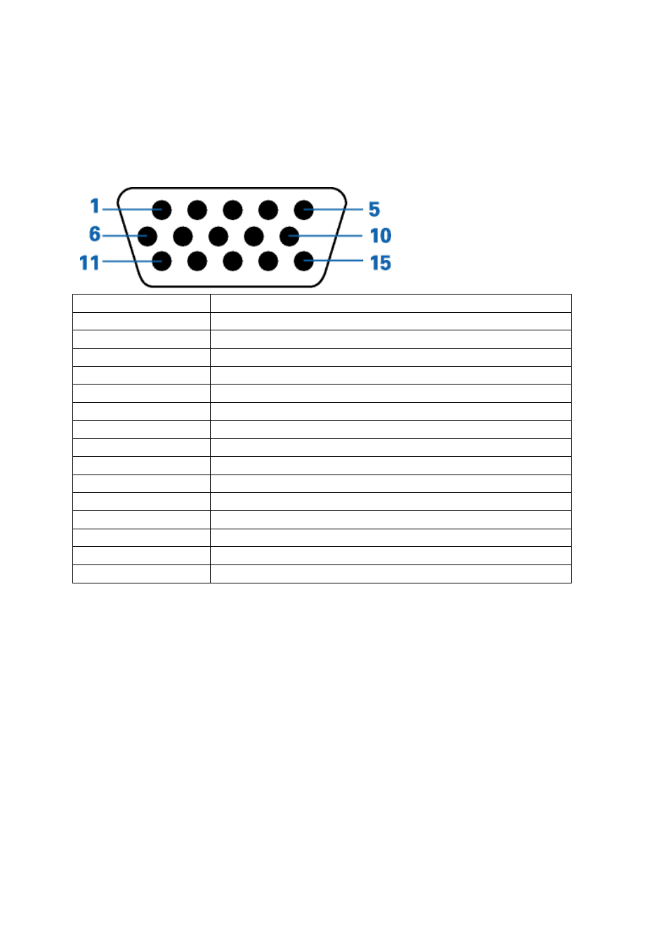Pin assignments | AOC e2050Swd User Manual | Page 54 / 65