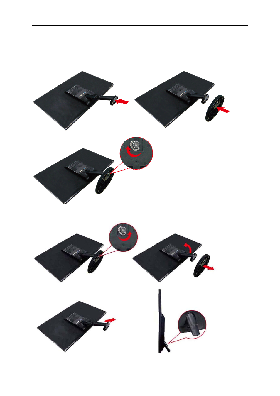 Setup stand & base | AOC e2051f User Manual | Page 10 / 58