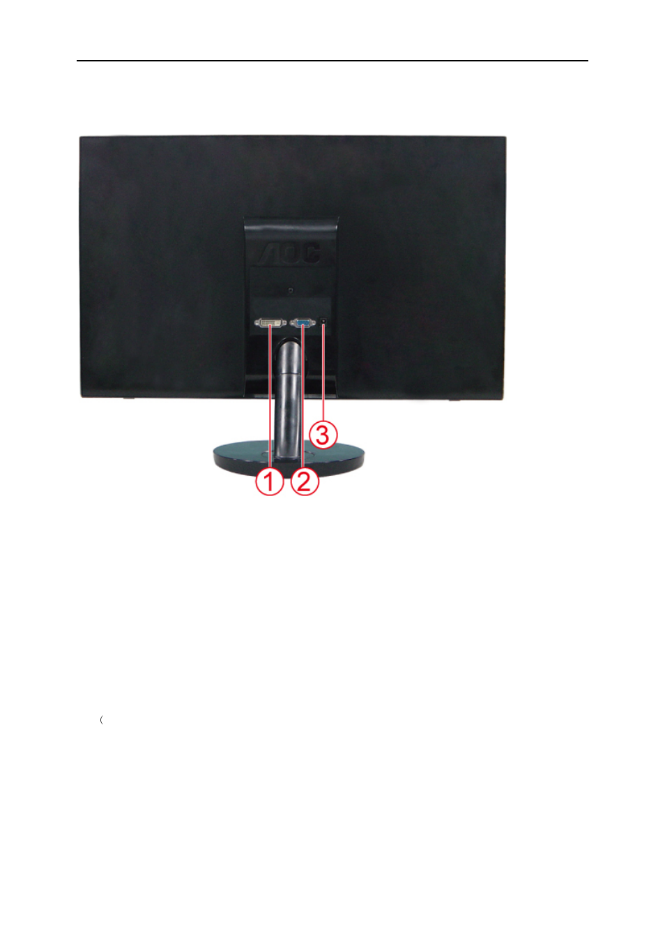 Connecting the monitor | AOC e2051f User Manual | Page 13 / 58