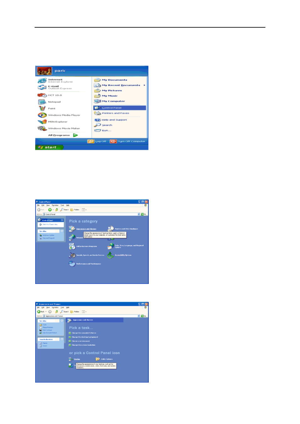 Windows xp | AOC e2051f User Manual | Page 16 / 58