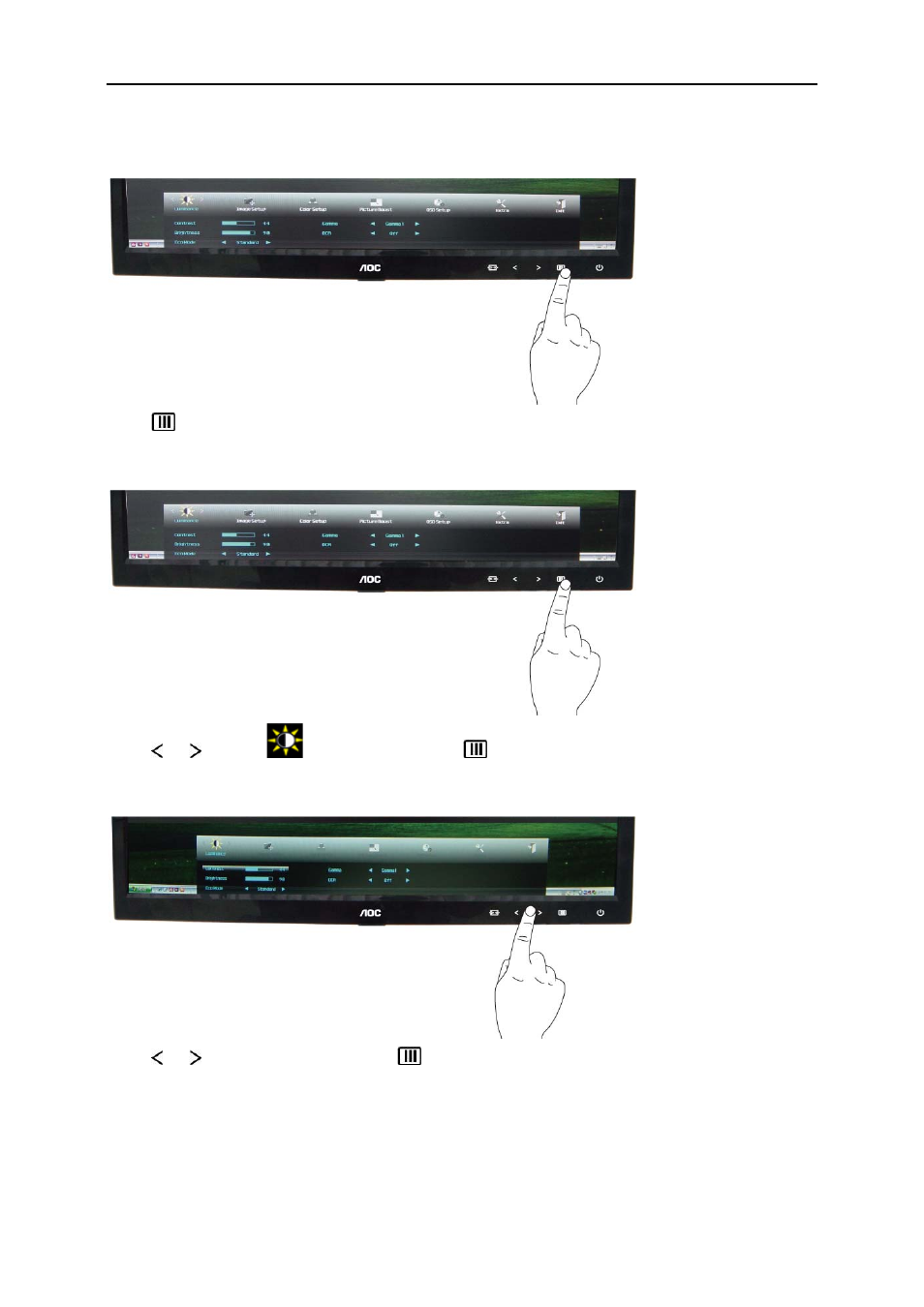 Luminance | AOC e2051f User Manual | Page 20 / 58