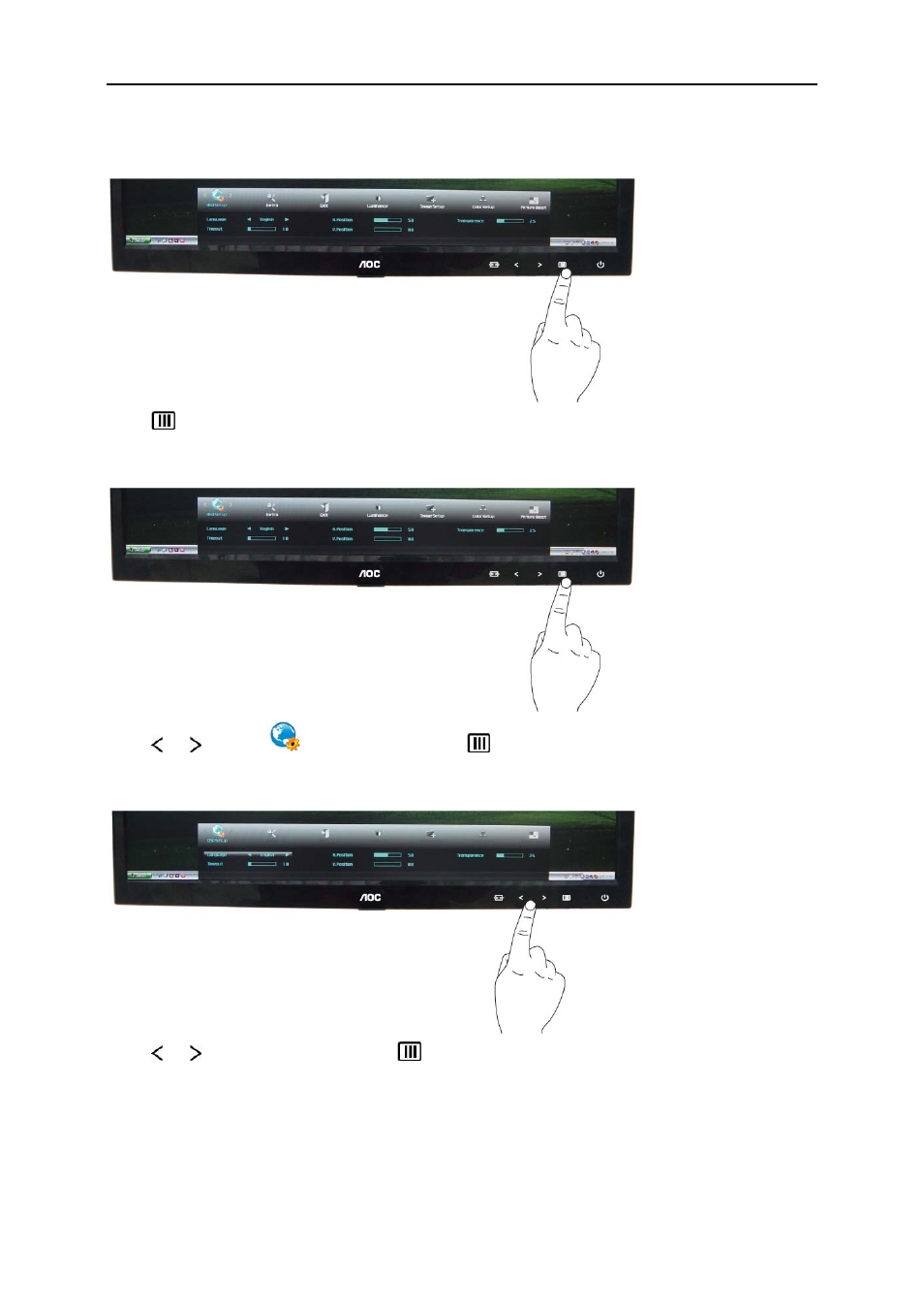 Osd setup | AOC e2051f User Manual | Page 28 / 58