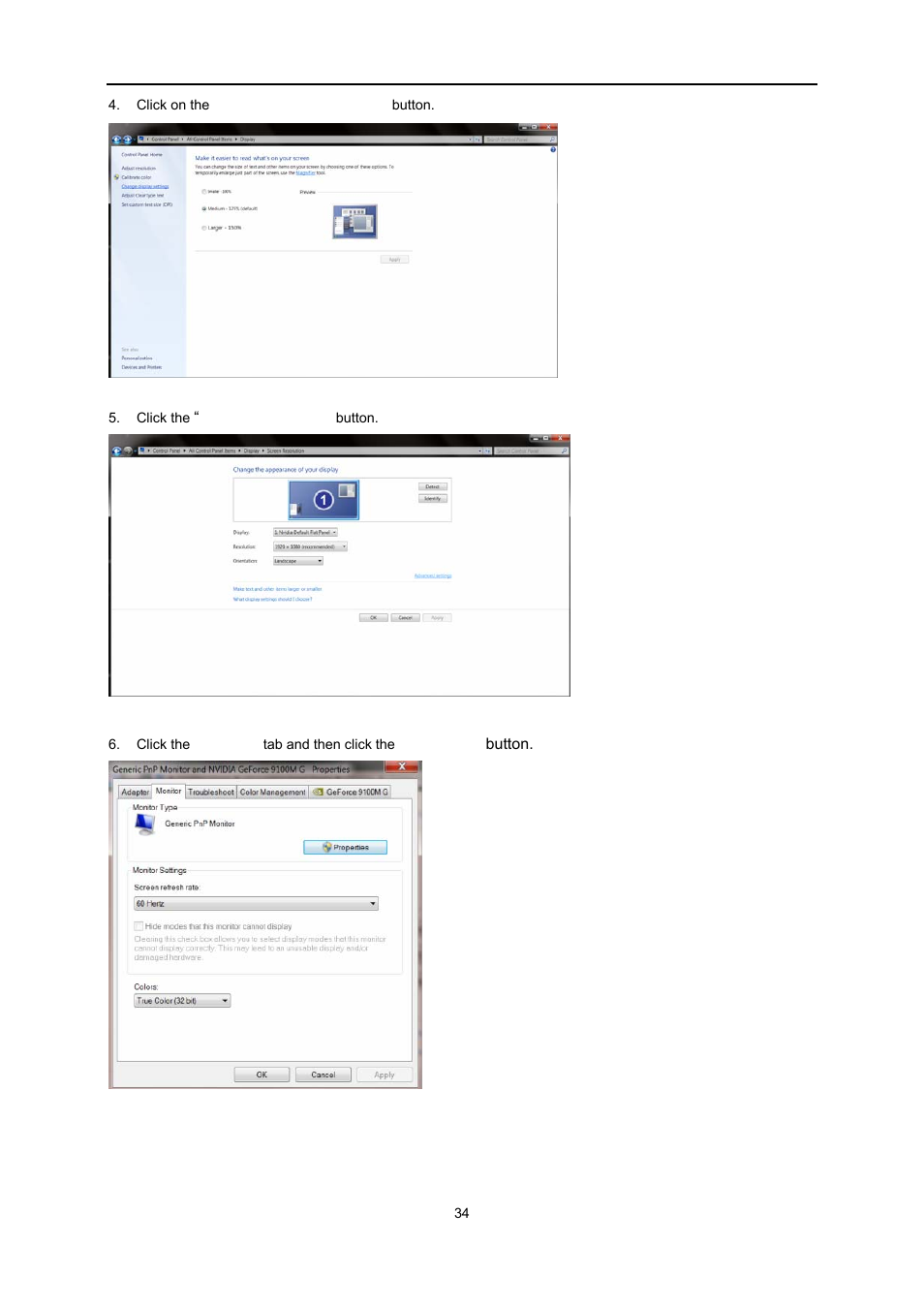 AOC e2051Sn User Manual | Page 34 / 59