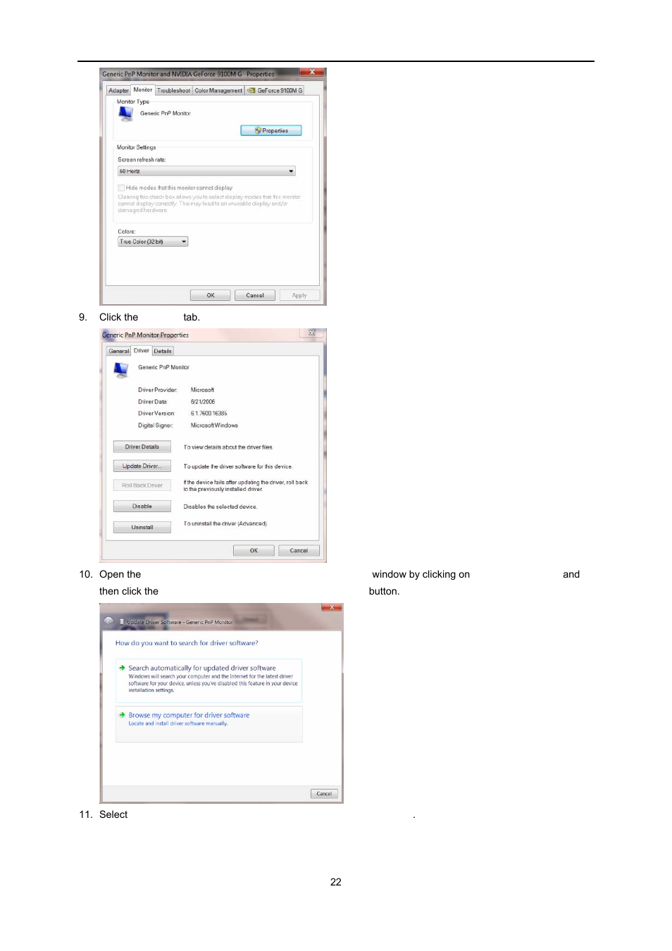 AOC e2070Swn User Manual | Page 22 / 50