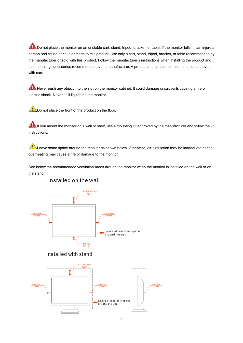 Installation | AOC n2041S User Manual | Page 6 / 64