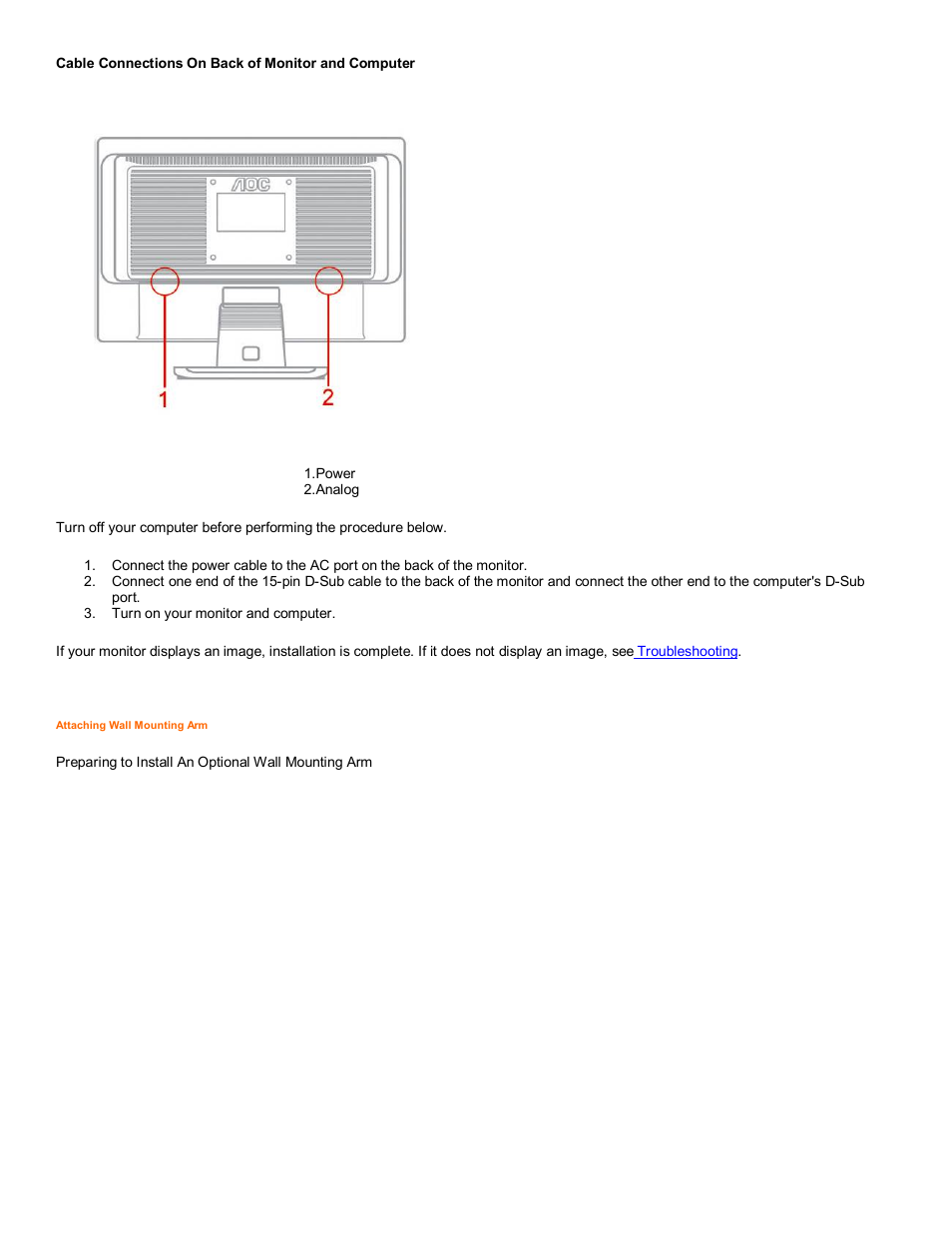 AOC 2216Sw User Manual | Page 5 / 16