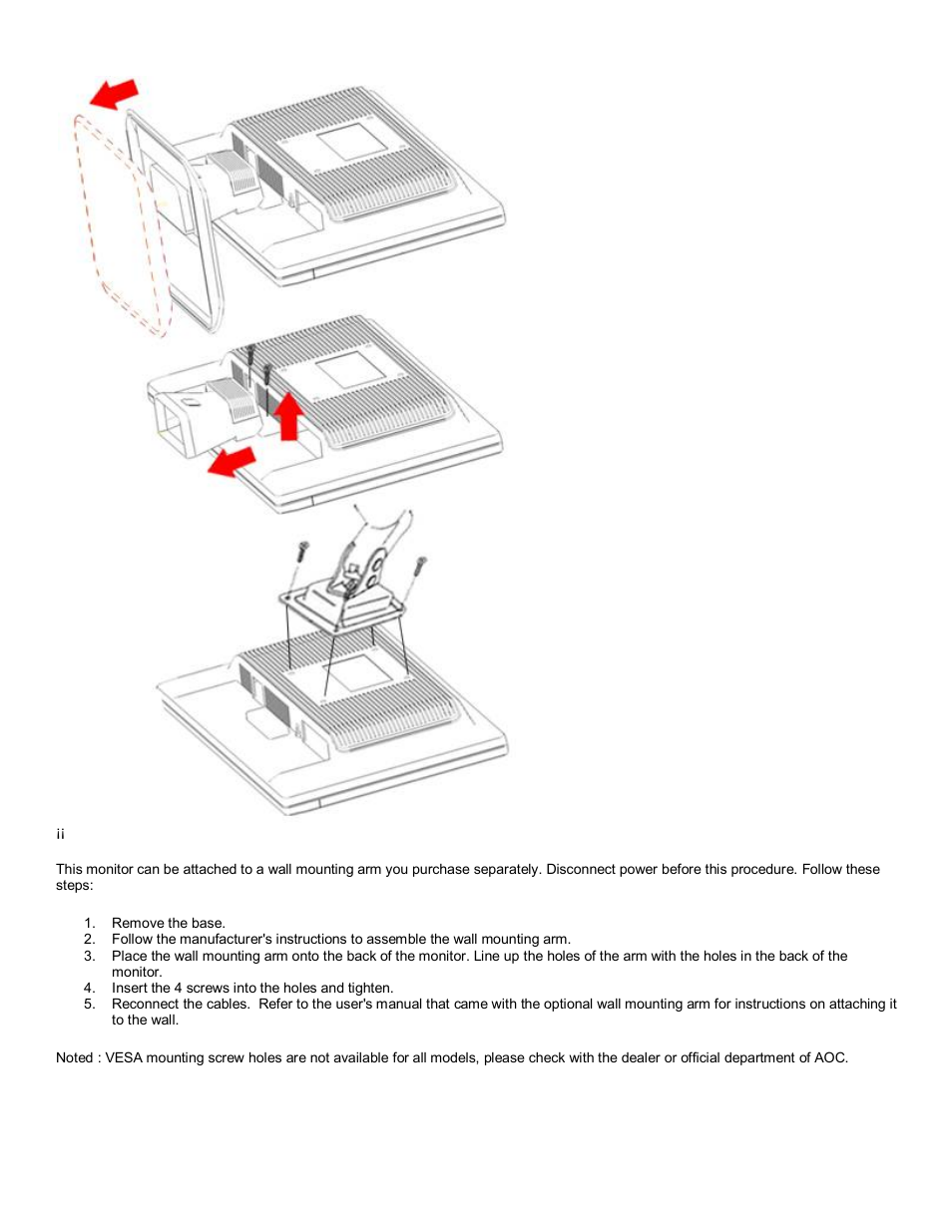 AOC 2216Sw User Manual | Page 6 / 16