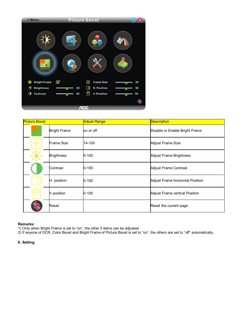 AOC 2230Fh User Manual | Page 19 / 24