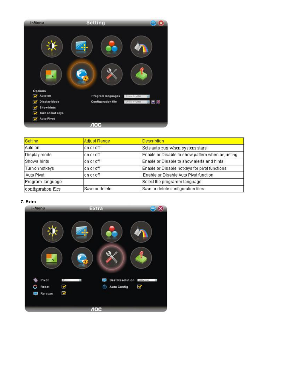 AOC 2230Fh User Manual | Page 20 / 24