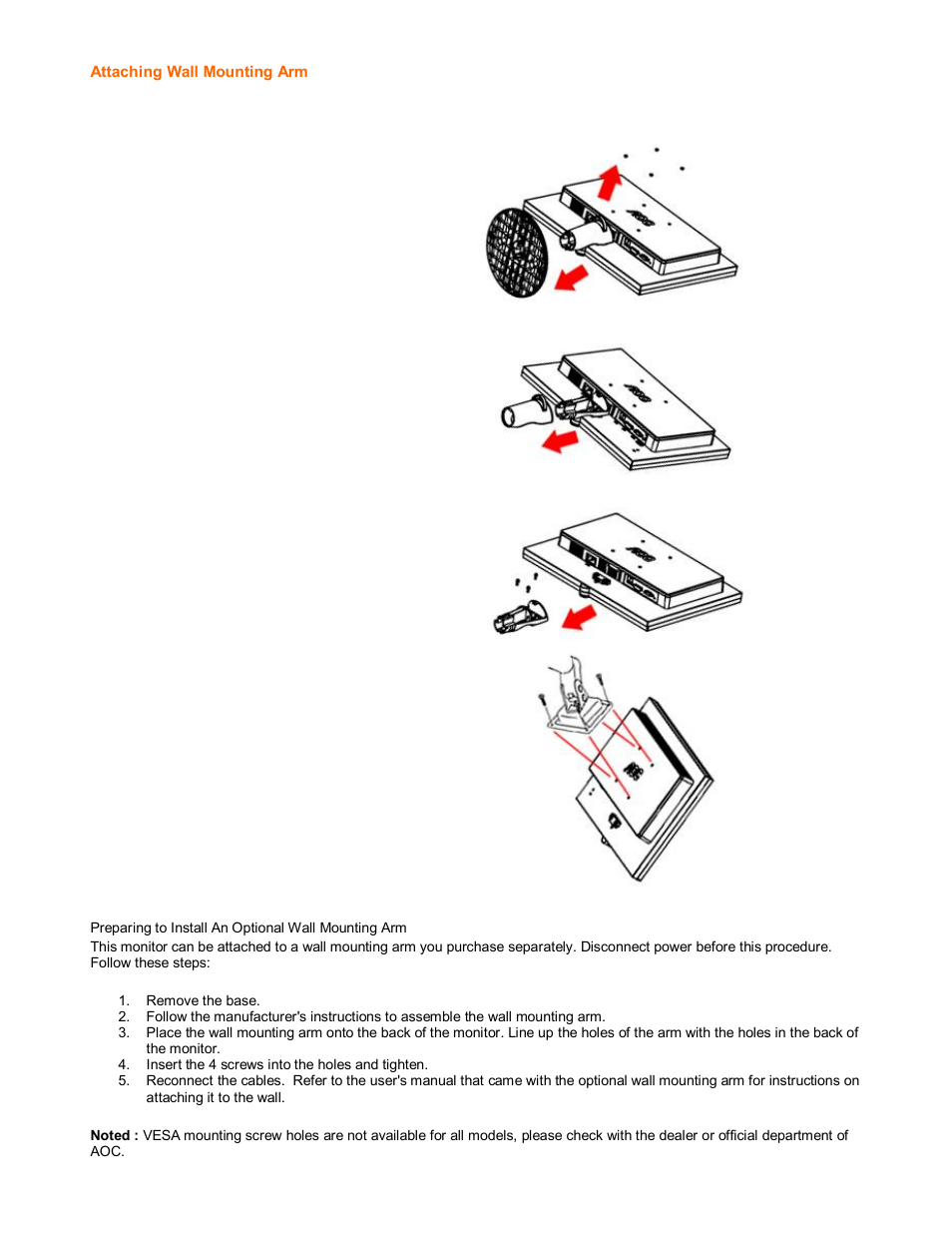 AOC 2230Fh User Manual | Page 6 / 24