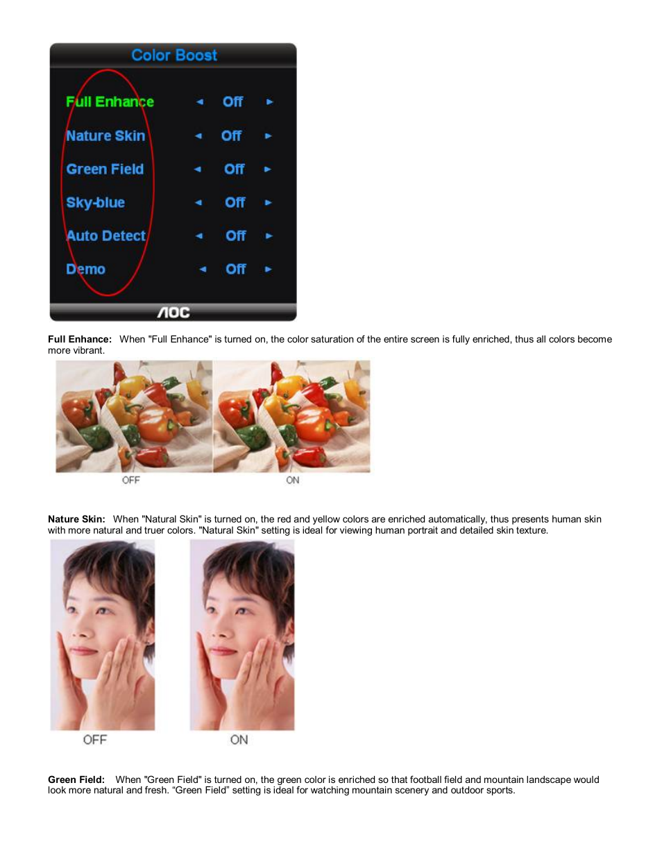 AOC 2230Fh User Manual | Page 9 / 24