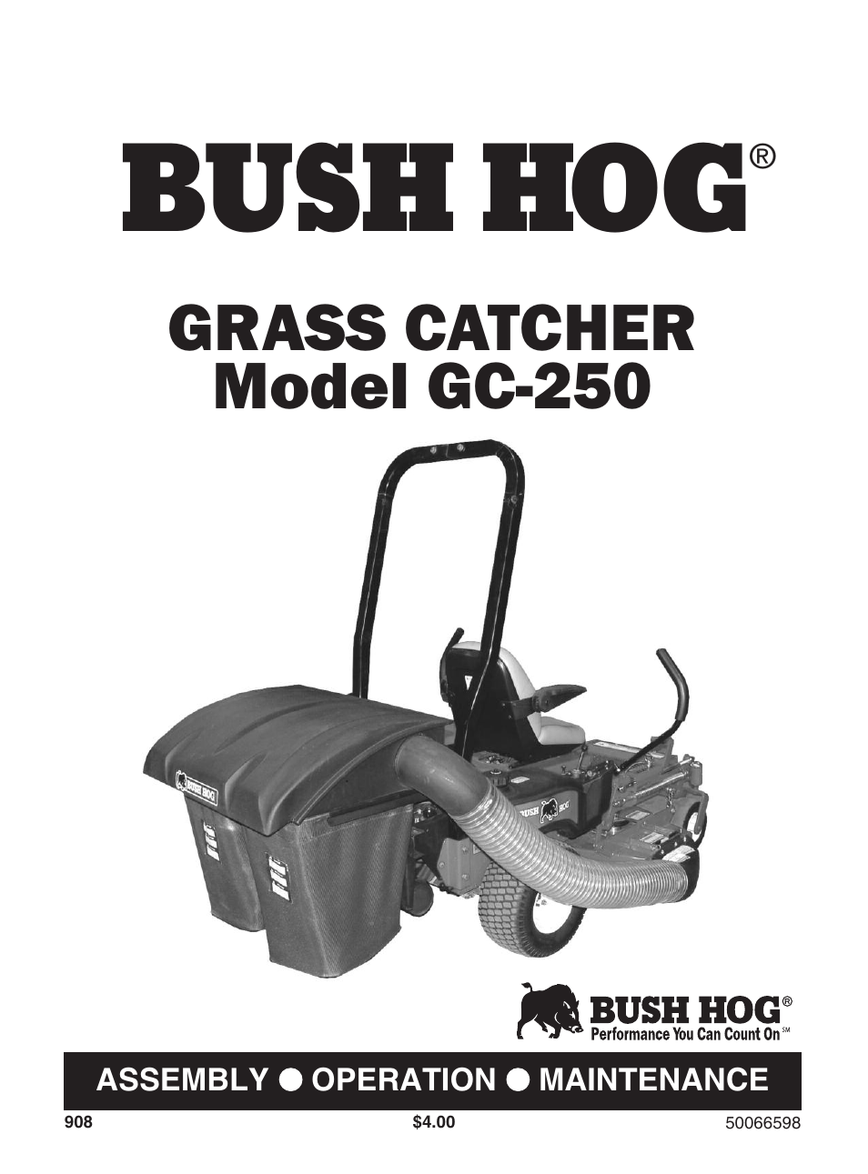 Bush Hog GC-250 User Manual | 22 pages